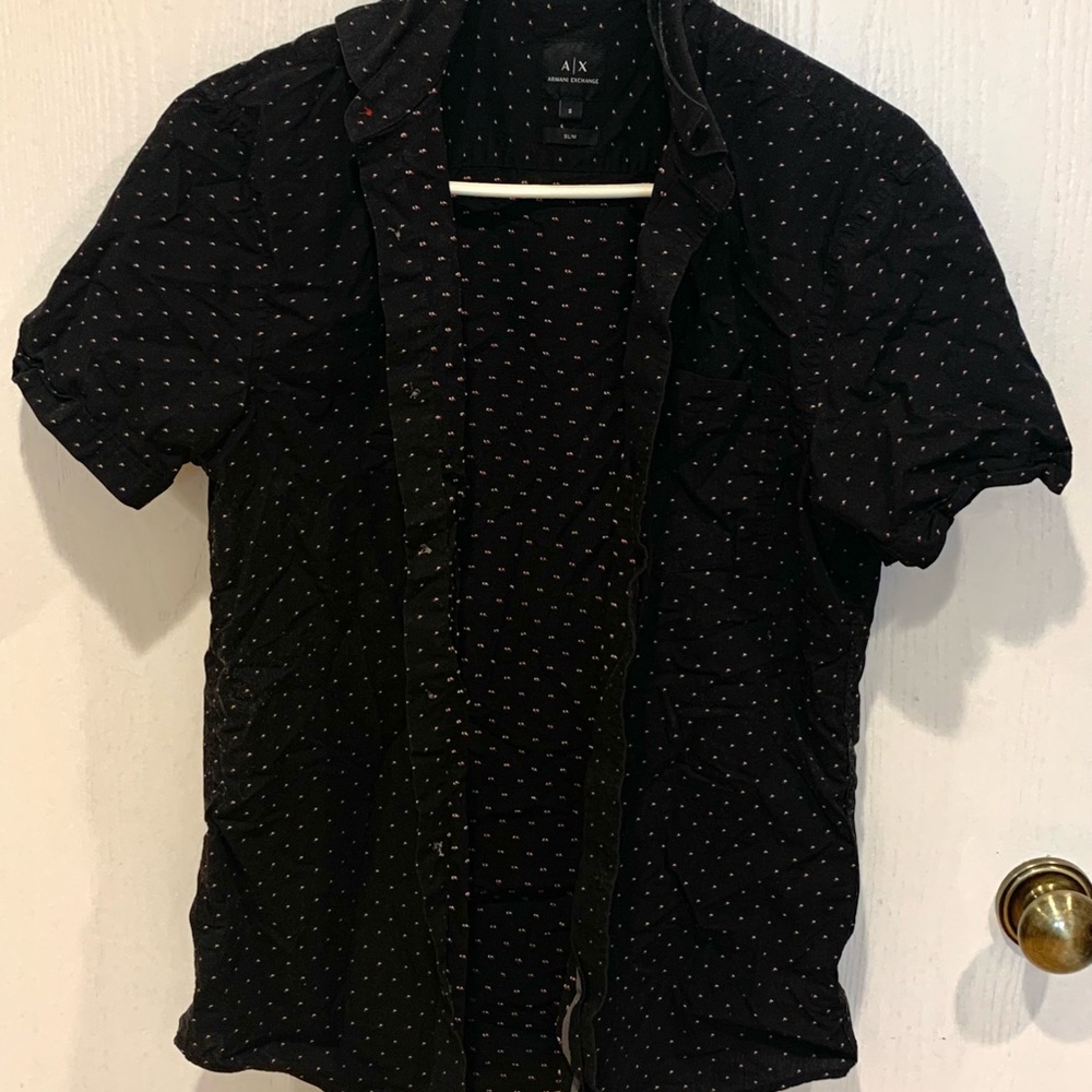 Armani Exchange Button Up Short Sleeve Shirt